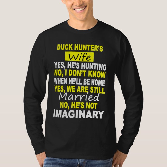 CAMISETA DUCK HUNTER'S WIFE  HUNTING (Anverso)