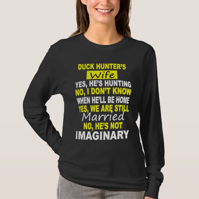 CAMISETA DUCK HUNTER'S WIFE  HUNTING (Anverso)