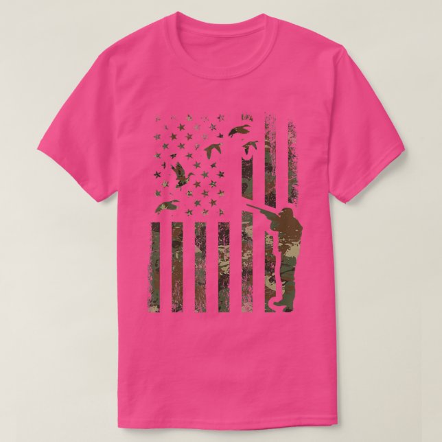 Camiseta Duck Hunting Camo Men Camouflage Hunter Gift Ameri (Diseño del anverso)