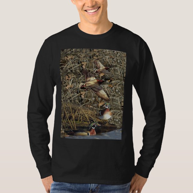 Camiseta Duck Hunting waterfowl camo (Anverso)