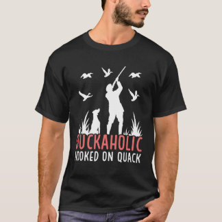 Camiseta Duck Hunting Waterfowl Hunting Duckaholic Quack  1