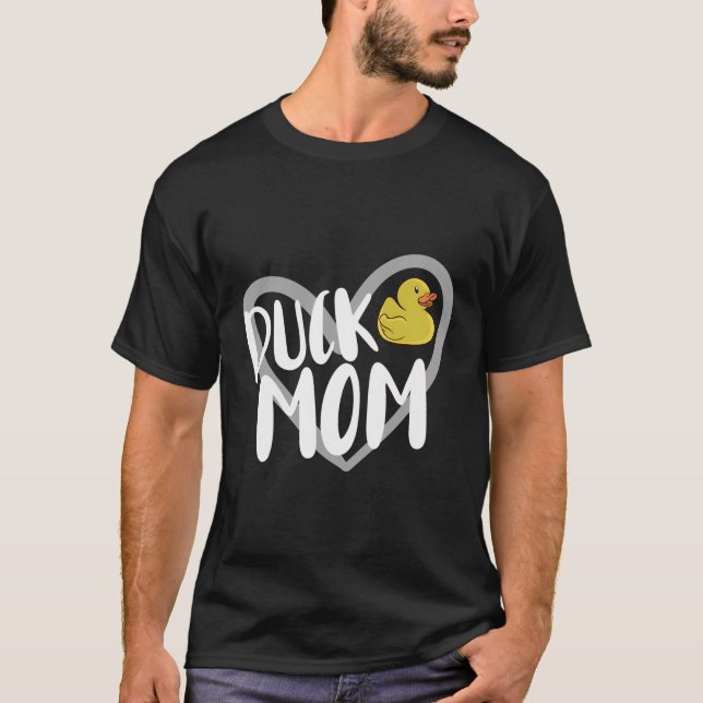 Camiseta Duck Mom Heart Funny Duck Lover (Anverso)