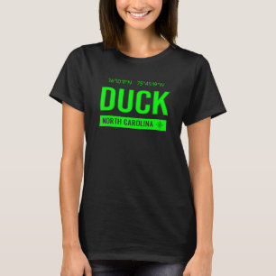 Camiseta Duck North Carolina Beach Visite Outer Banks Gps C