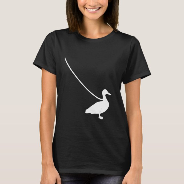 Camiseta Duck on a Leash Mallard Pet Animal Duckling Farm F (Anverso)