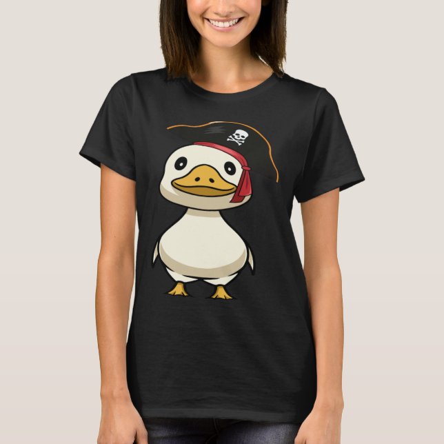 Camiseta Duck Pirate Farmer Duck Day Wild Duck  1 (Anverso)