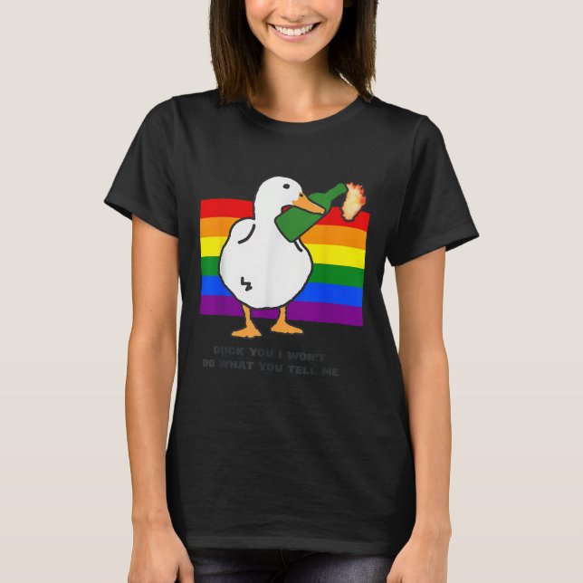 Camiseta Duck You I Won't Do What You Tell Me Appparel  (Anverso)