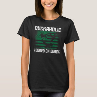 Camiseta Duckaholic Enganchado A La Cazadora De Patos Estad