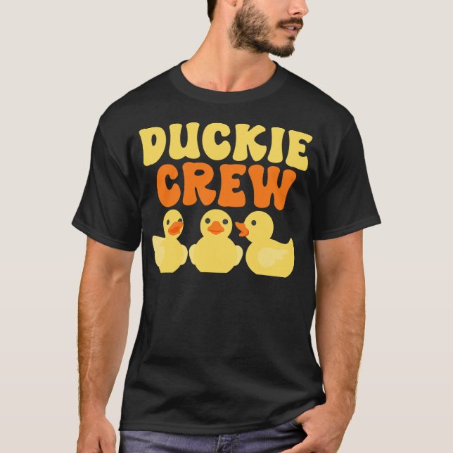 Camiseta Duckie Crew Funny Yellow Rubber Duck Cute Animal L (Anverso)