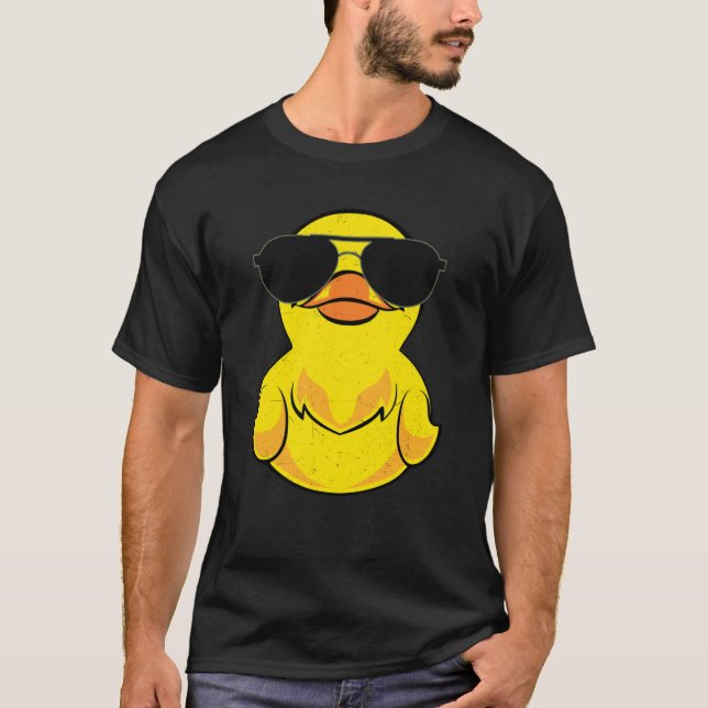 Camiseta Duckling Duckie Sunglasses Ducky Rubber Duck (Anverso)