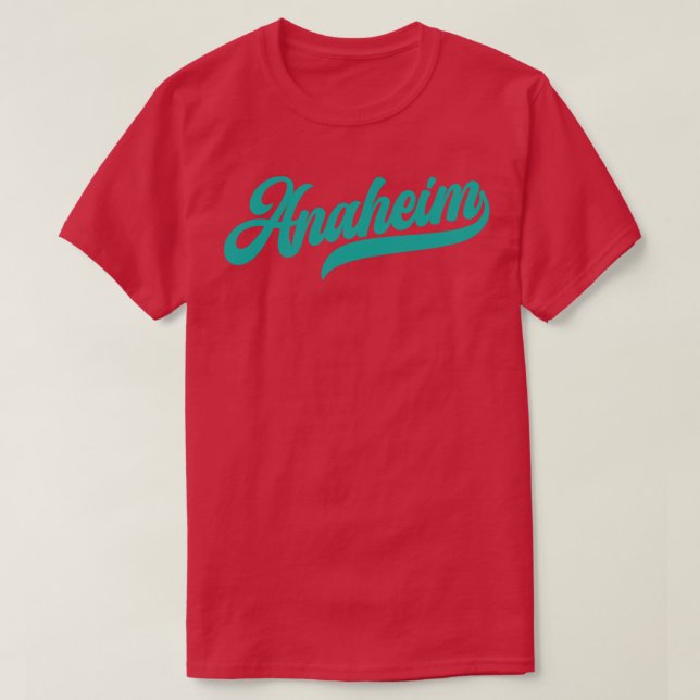 Camiseta Ducks Anaheim Retro Anaheim (Diseño del anverso)