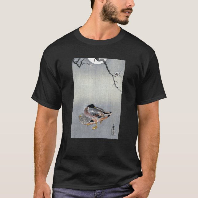 Camiseta Ducks at Full Moon by Ohara Koson (Anverso)