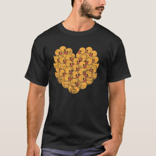 Camiseta Ducks Forma de Corazón Animales Cute Farm