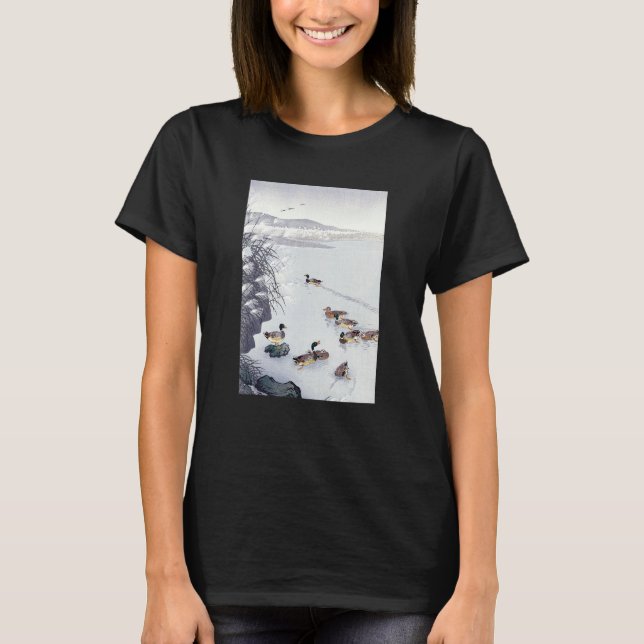 Camiseta Ducks in the Water by Ohara Koson (Anverso)