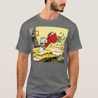 Camiseta DuckTales Scrooge McDuck Nadando En Efectivo