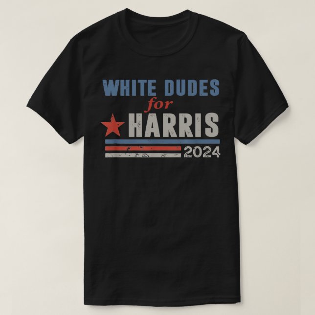 Camiseta Dudas Blancas Para Kamala 8 (Diseño del anverso)