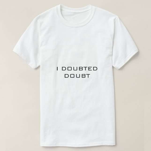 Camiseta DUDÉ DE LA DUDA Blanco (Diseño del anverso)