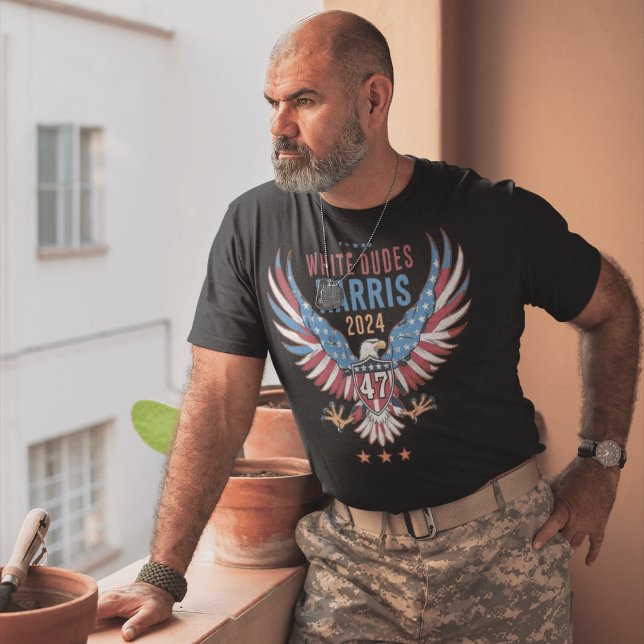 Camiseta dudes blancas para harris 2024 (Subido por el creador)