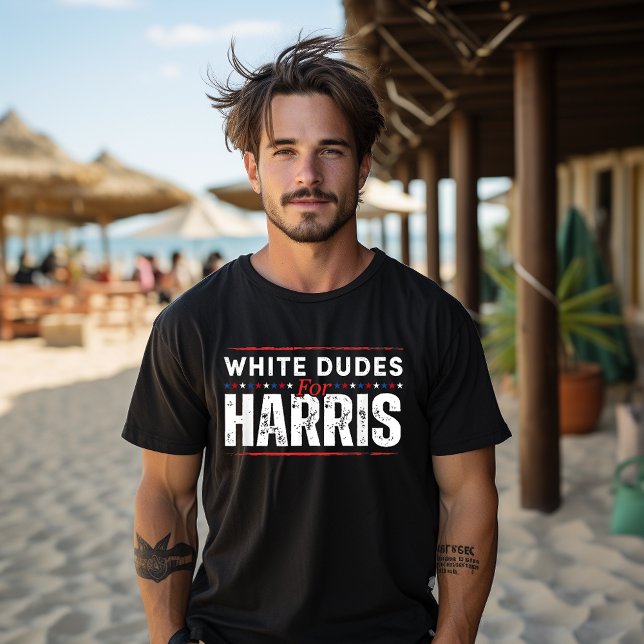 Camiseta Dudes Blancos Por Harris-Kamala 2024 (Subido por el creador)