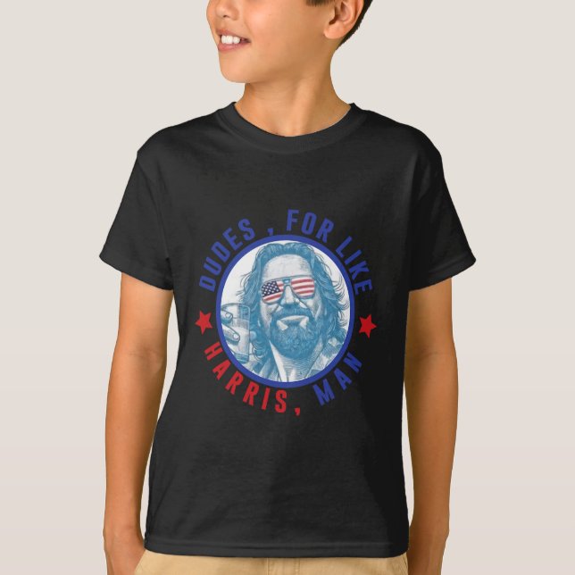 Camiseta Dudes Como Harris Man Kamala Wheimer Funny Quo (Anverso)