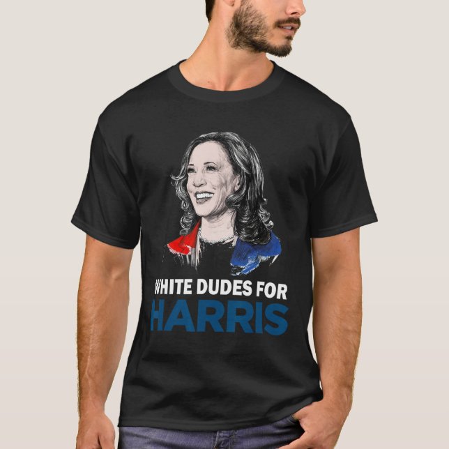 Camiseta Dudes De Mujeres Harris Apoyan A La Presidenta Kam (Anverso)