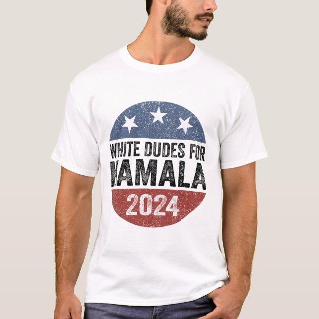 Camiseta Dudes Para Las Elecciones De Los Botones Retro De  (Anverso)