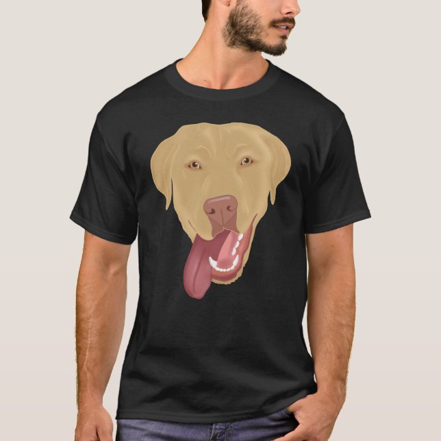 Camiseta Dudley Labrador personalizado  (Anverso)
