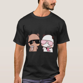 Camiseta Dudu Bear Y Bubu Panda Comer Café Togetherâ  Gene