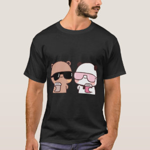 Camiseta Dudu Bear Y Bubu Panda Comer Café Togetherâ Gene
