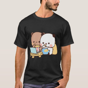 Camiseta Dudu Bear Y Bubu Panda Mirando La Película Togethe