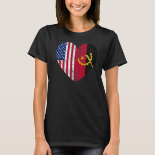 Camiseta Duel Heart Angola y ciudadano estadounidense duelo