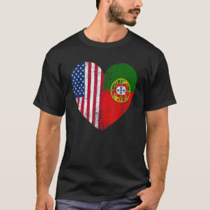 Camiseta Duel Heart Portugal y el ciudadano estadounidense 