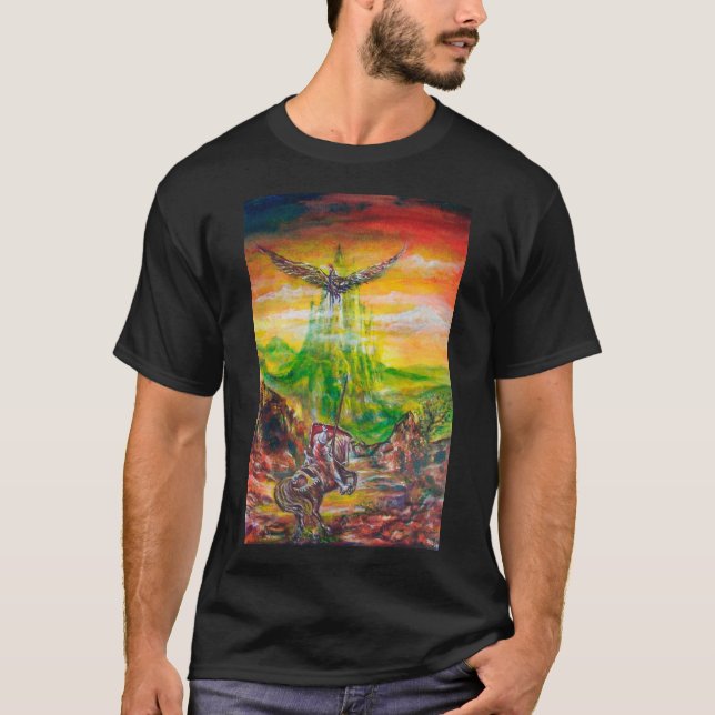 Camiseta DUEL MÁGICO DE LA Fantasía DE BRADAMANT Y NEGROMAN (Anverso)