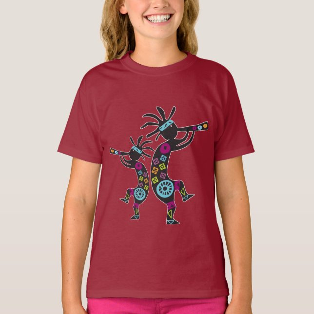 Camiseta Duele a los niños Kokopellis T-Shirt (Anverso)