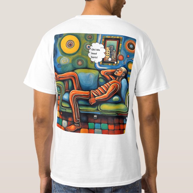 Camiseta Duele la cabeza (Reverso)