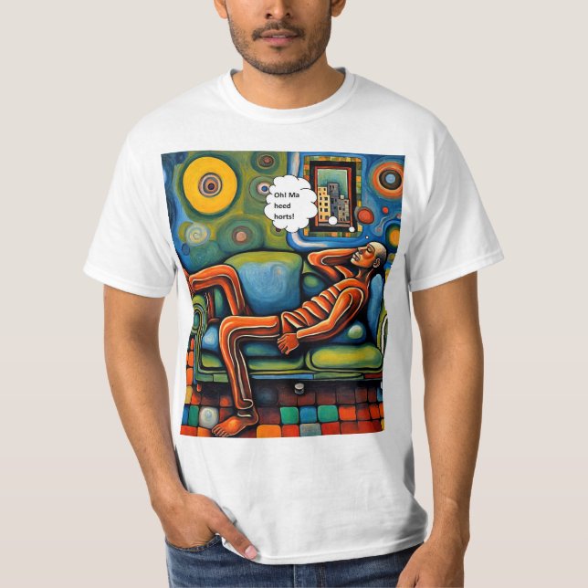 Camiseta Duele la cabeza (Anverso)
