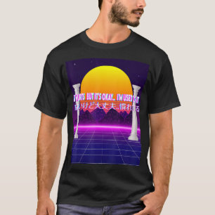 Camiseta Duele, pero es la escultura estética de vaporwave 