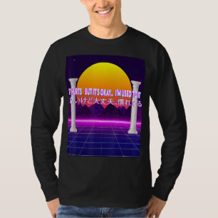 Camiseta Duele, pero es la escultura estética de vaporwave 