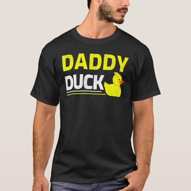 Camiseta Duelo de basura para hombres papá de pato de peluc (Anverso)