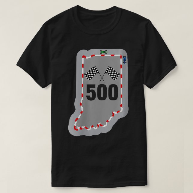 Camiseta Duelo de Carreras de 500 mujeres Indianápolis (Diseño del anverso)