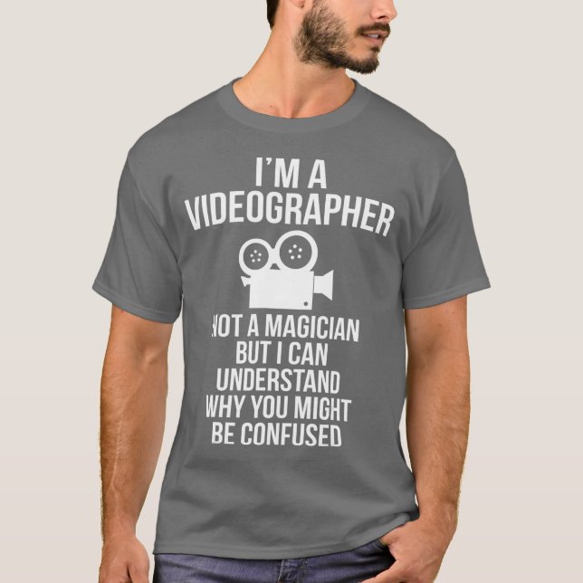 Camiseta Duelo de cineasta de vídeo mágico (Anverso)