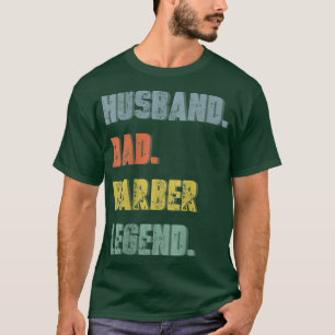 Camiseta Duelo de hombres papá Barber Leyenda de padre vint