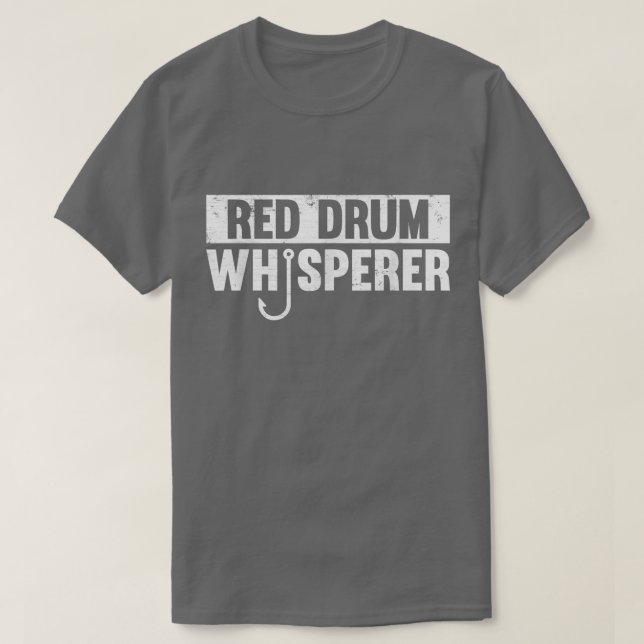 Camiseta Duelo de pesca divertida Red Drum Whisperer1509  (Diseño del anverso)