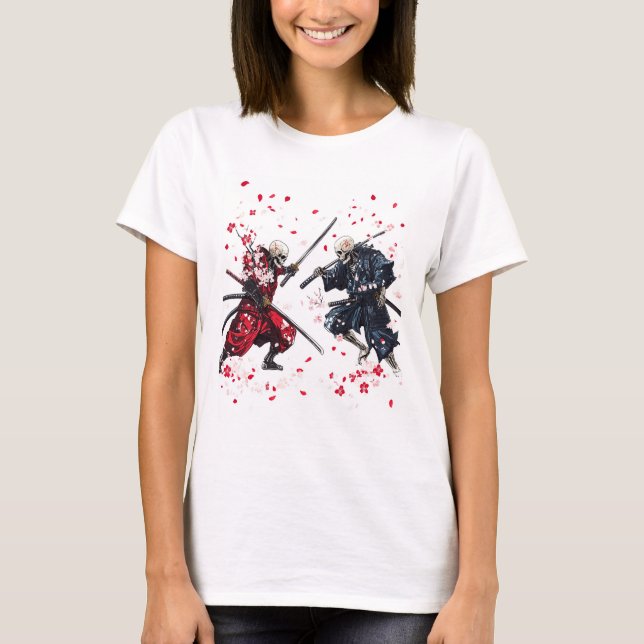 Camiseta Duelo de Samurái Calavera (Anverso)