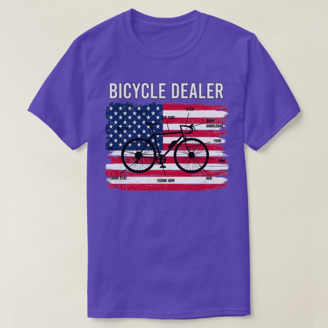 Camiseta Duelo divertido del técnico de bicicletas vendedor (Diseño del anverso)