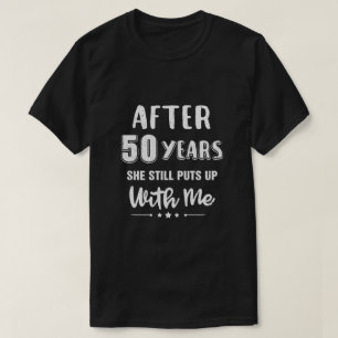 Camiseta Duelo gracioso de esposo en 50 años de Boda