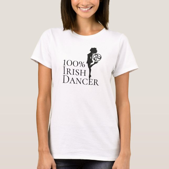 Camiseta Duelo irlandés 100% Dance duro Dance negro y blanc (Anverso)
