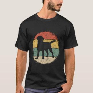 Camiseta Dueña circular de Labrador Golden Black Lab Mamá