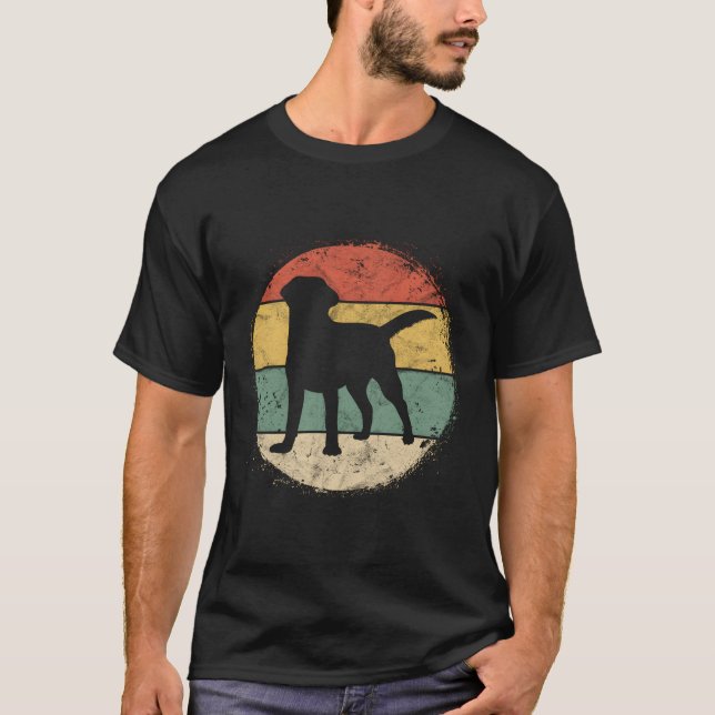 Camiseta Dueña circular de Labrador Golden Black Lab Mamá (Anverso)