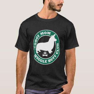 Camiseta Dueña de Corgi Wiggle Butt Club Dueño de Perro Ado