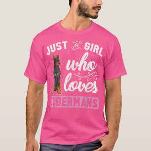 Camiseta Dueña de Doberman Pinscher Perro Chicas del amante